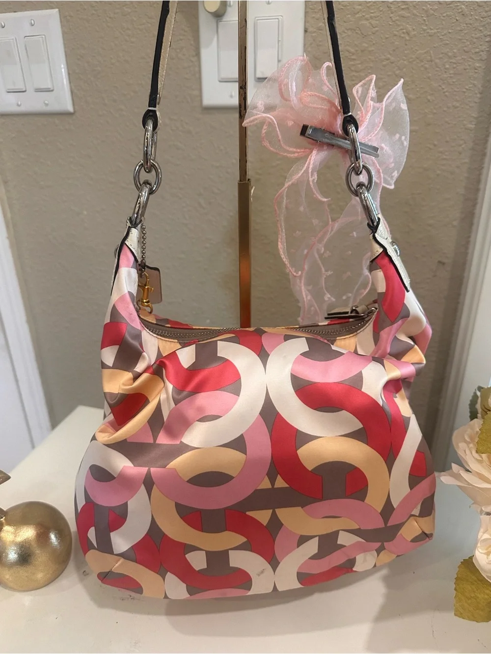 Coach Colorful Geometric Shoulder Bag